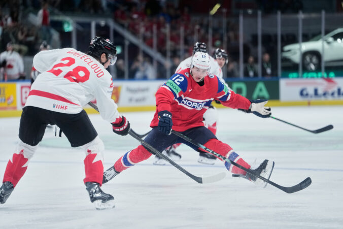 Fotografie (hokej): Kanada - Nórsko (zápas o 3. miesto na MS v hokeji 2026)