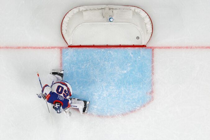 Fotografie zo zápasu Fínsko - USA na MS v hokeji 2026.