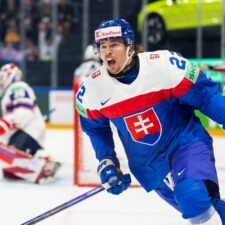 Fotografie zo zápasu Slovensko - Nórsko na MS v hokeji 2026.
