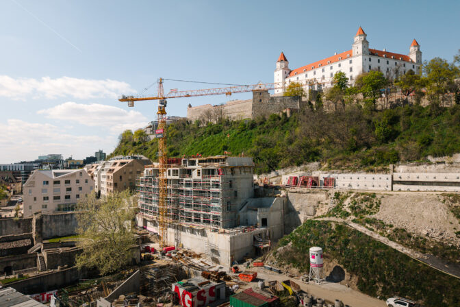 Rezidenčný objekt V4 v bratislavskej štvrti Vydrica.