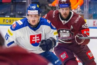 Zápas Slovensko - Lotyšsko, príprava pred MS v hokeji 2026.