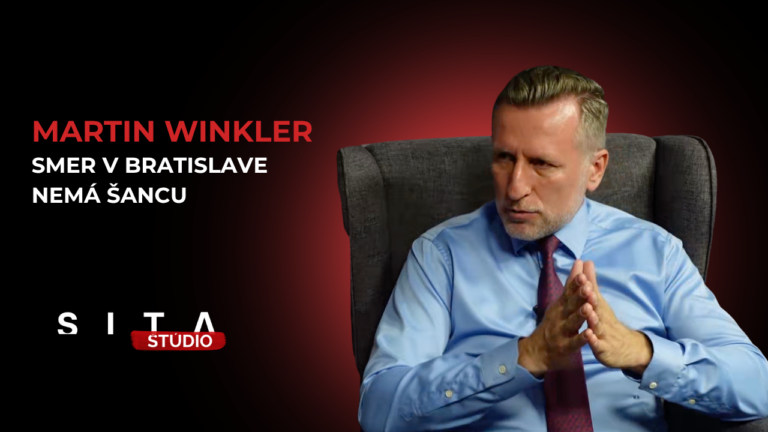 Kandidát na primátora Bratislavy Martin Winkler počas rozhovoru pre SITA.