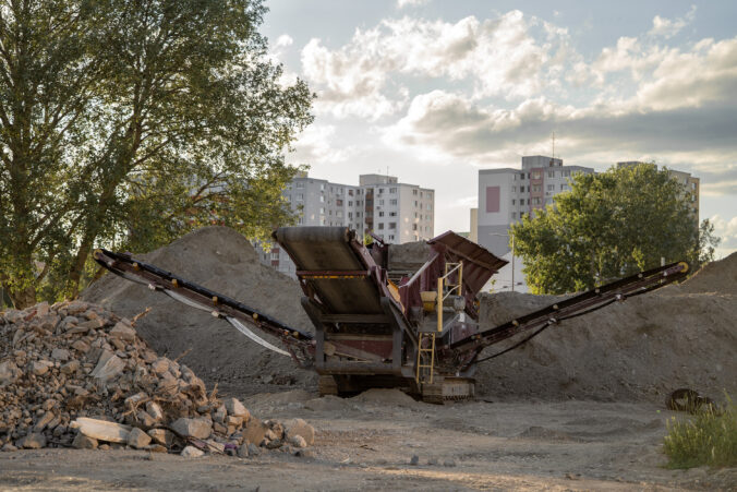 Petržalská električka - nová križovatka pri Technopole