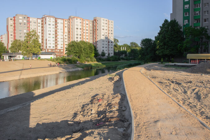 Petržalská električka - nová križovatka pri Technopole
