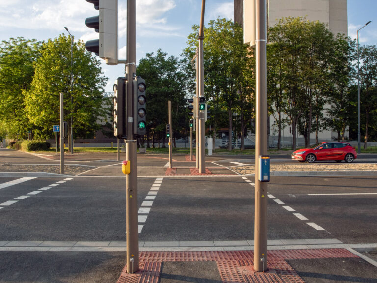 Petržalská električka - nová križovatka pri Technopole