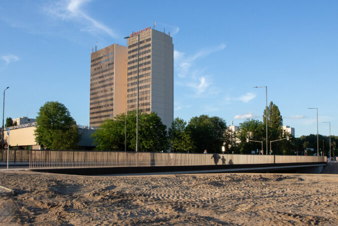 Petržalská električka - nová križovatka pri Technopole
