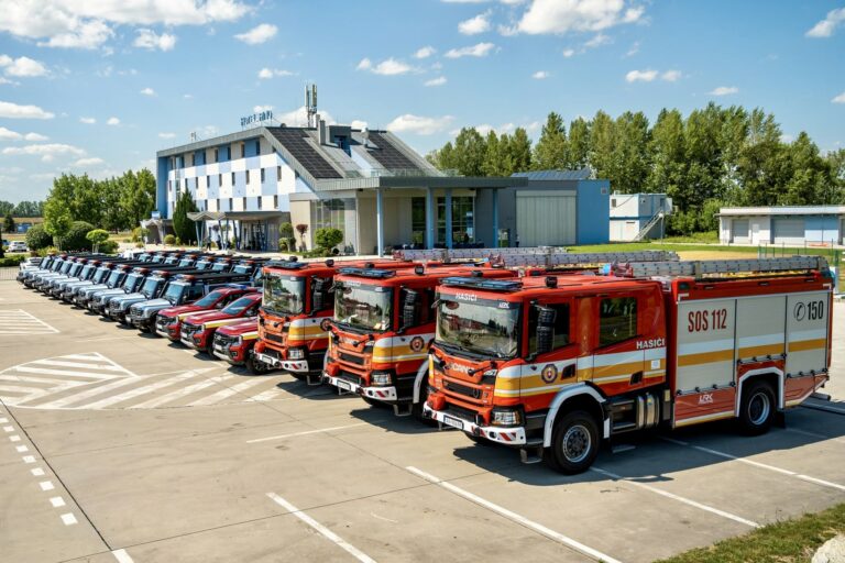 Hasičské a policajné autá