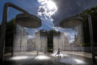 APTOPIX Lithuania Extreme Weather Heat