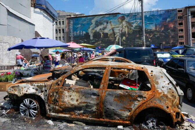 APTOPIX Russia Ukraine War Daily Life