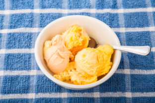broskyňový sorbet