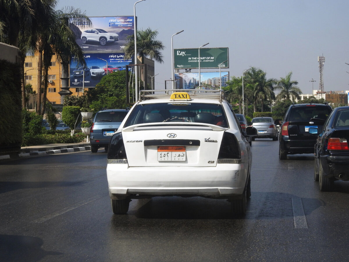 taxíky v Egypte