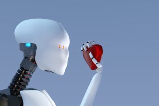 Humanoid robot learning about love