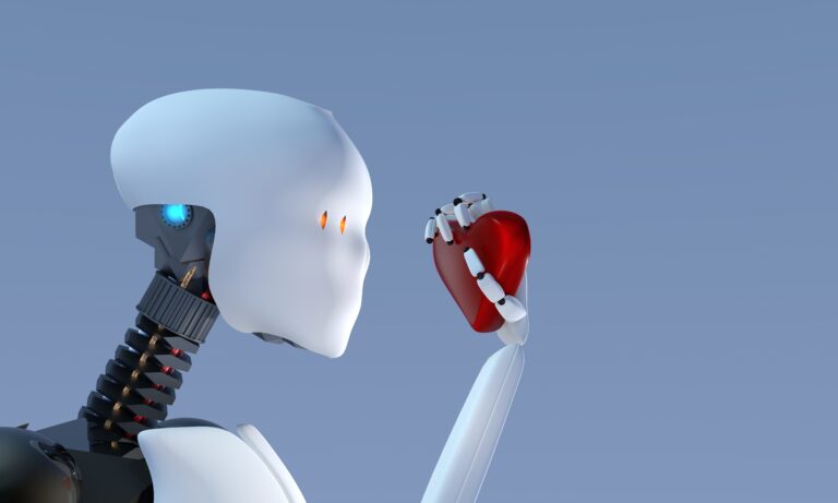 Humanoid robot learning about love