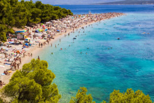 Exotic beach in Bol island of Brac, Croatia