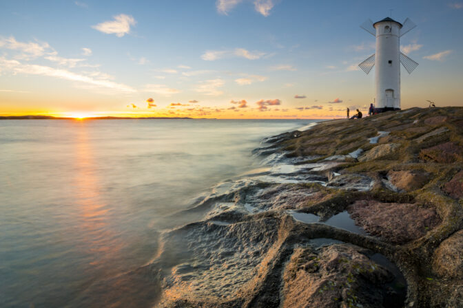 Lighthouse in Swinoujscie, baltic sea, Poland