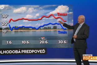 Meteorológ Peter Jurčovič a jeho dlhodobá predpoveď na jún v relácii Najlepšie počasie na TV Joj.