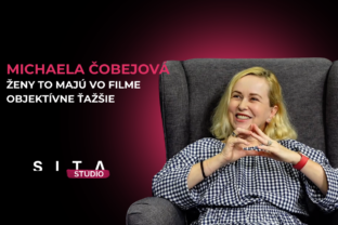 Michaela Čobejová v rozhovore s Matejom ,,Mettom" Martinčekom počas nahrávania novej epizódy video podcastu v Štúdiu SITA.