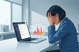 Detailný pohľad na monitor notebooku s otvoreným oknom Microsoft Teams, kde vedľa bočného panela svieti nová malá ikona ohňa.