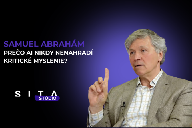 Samuel Abrahám v rozhvoore so Stnislavon Janotom a Danielom Lukáčom počas nahrávania novej epizódy video podcastu Konzervatívna kaviareň v Štúdiu SITA.