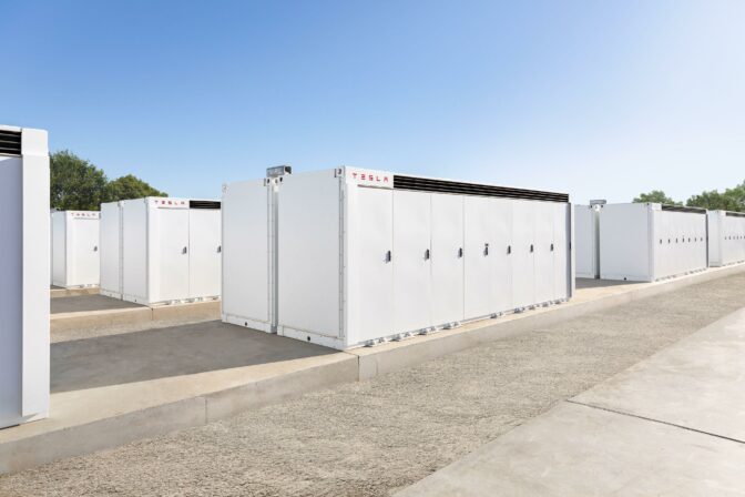Batériové úložiská Tesla Megapack