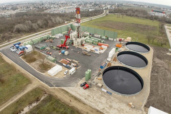 Geotermálny vrtný areál v lokalite Aspern vo Viedni