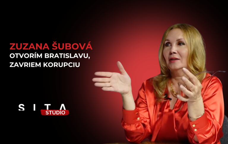 Zuzana Hubová v rozhovore s Miroslavom Frindtom počas nahrávania novej epizódy video podcastu v Štúdiu SITA.