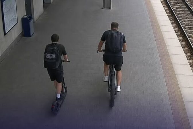 ŽSR, cyklista, kolobežka