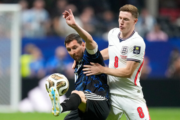 Fotografie zápasu semifinále Anglicko - Argentína na MS vo futbale 2026