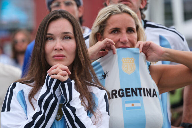 Fotografie zápasu semifinále Anglicko - Argentína na MS vo futbale 2026