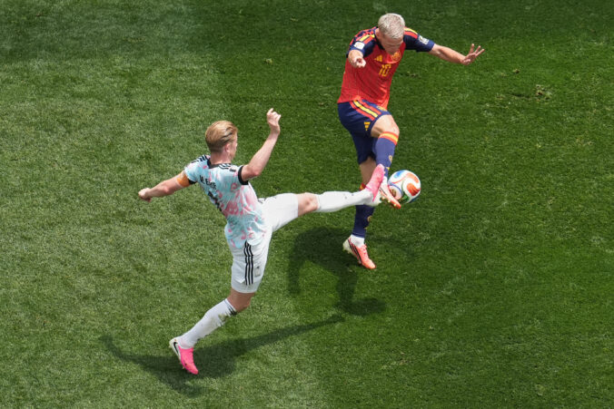Fotografie zápasu štvrťfinále Španielsko - Belgicko na MS vo futbale 2026.