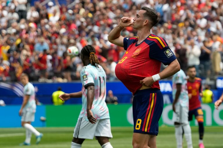 Fotografie zápasu štvrťfinále Španielsko - Belgicko na MS vo futbale 2026.