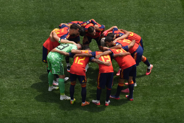 Fotografie zápasu štvrťfinále Španielsko - Belgicko na MS vo futbale 2026.