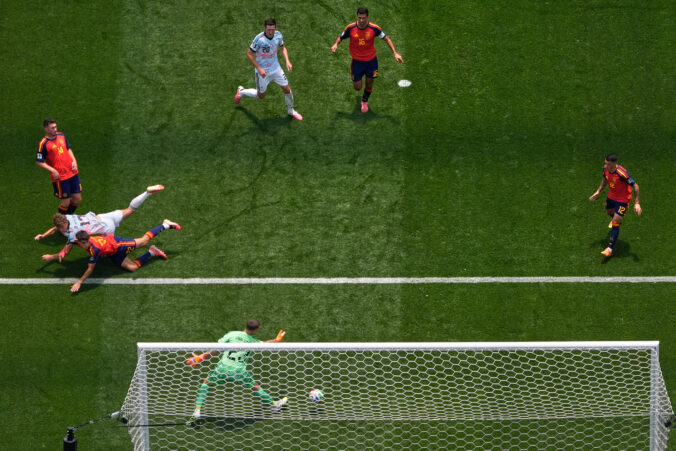 Fotografie zápasu štvrťfinále Španielsko - Belgicko na MS vo futbale 2026.