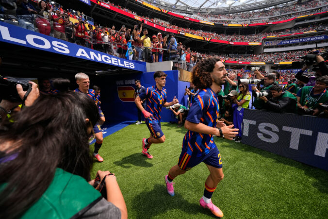 Fotografie zápasu štvrťfinále Španielsko - Belgicko na MS vo futbale 2026.