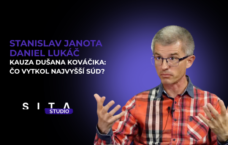 Daniel Lukáč v rozhovore so Stanislavom Janotom počas nahrávania novej epizódy video podcastu Konzervatívna kaviareň v Štúdiu SITA.
