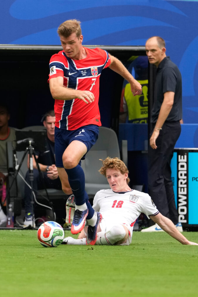 Fotografie zápasu štvrťfinále Nórsko - Anglicko na MS vo futbale 2026.