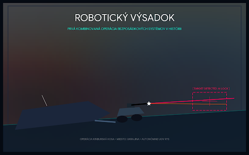 Ukrajina testuje prvý robotický výsadok v histórii vojenstva