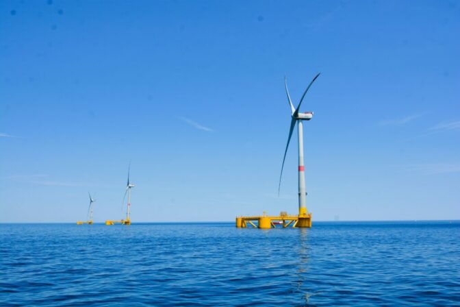 Plávajúca veterná farma EFGL spoločnosti Ocean Winds