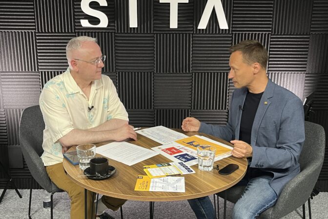 Generálny riaditeľ Slovenskej pošty Vladislav Kupka počas rozhovoru pre SITA.