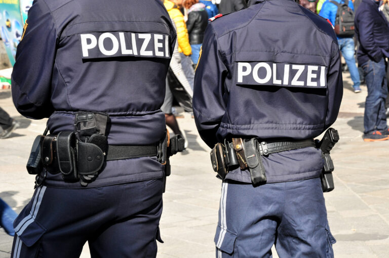 Police patrol in Vienna Austria