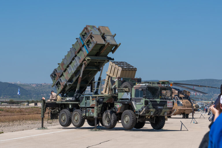 Patriot Missile Launcher and Military Helicopters at Ramat David Airbase