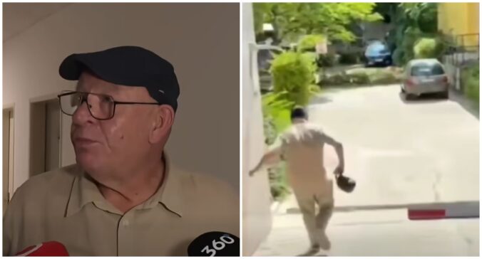 Šéf FPU Oľha utekal pred novinármi, odskočil si aj na záchod a na schodoch takmer spadol – VIDEO