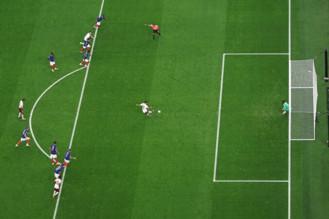 Fotografie zápasu semifinále Francúzsko - Španielsko na MS vo futbale 2026.