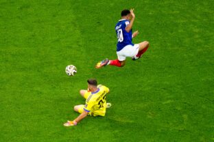 Fotografie zápasu semifinále Francúzsko - Španielsko na MS vo futbale 2026.
