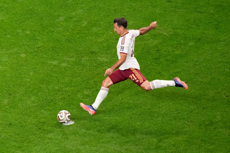 Fotografie zápasu semifinále Francúzsko - Španielsko na MS vo futbale 2026.