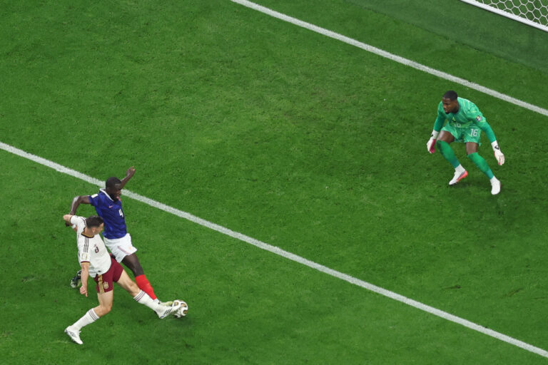 Fotografie zápasu semifinále Francúzsko - Španielsko na MS vo futbale 2026.