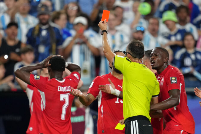 Fotografie zápasu štvrťfinále Argentína - Švajčiarsko na MS vo futbale 2026.
