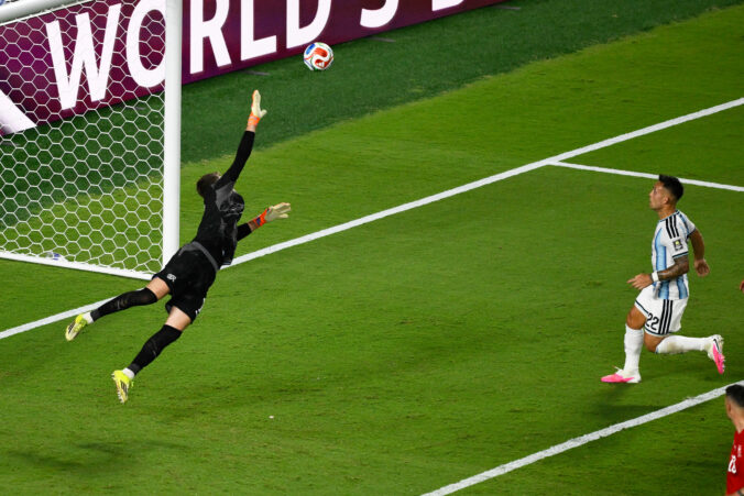 Fotografie zápasu štvrťfinále Argentína - Švajčiarsko na MS vo futbale 2026.