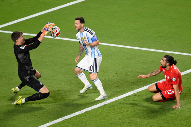 Fotografie zápasu štvrťfinále Argentína - Švajčiarsko na MS vo futbale 2026.