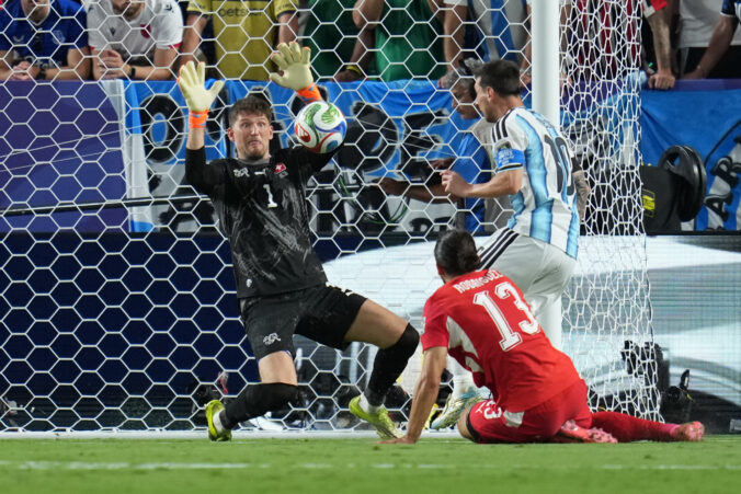 Fotografie zápasu štvrťfinále Argentína - Švajčiarsko na MS vo futbale 2026.